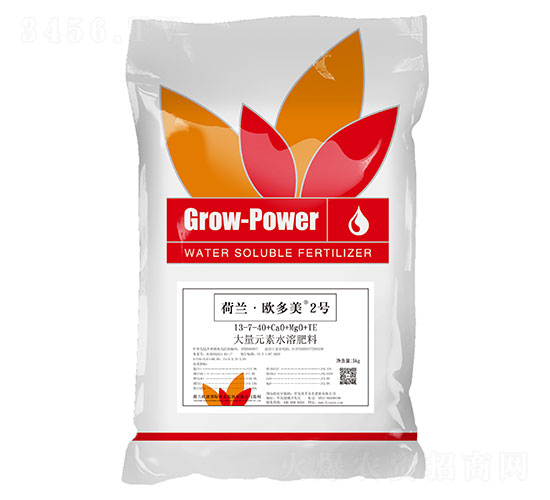 荷蘭·歐多美2號大量元素水溶肥料13-7-40+CaO+MgO+TE-佳禾宜農(nóng)