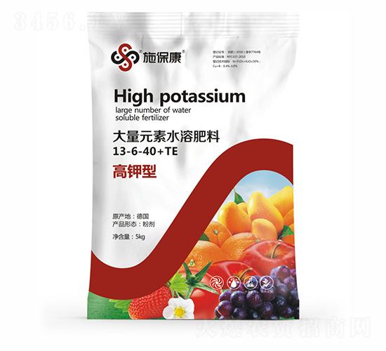 高鉀型大量元素水溶肥料13-6-40+TE-施?？? style=