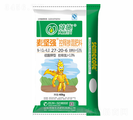硫酸鉀型控釋摻混肥料27-20-6-麥堅強(qiáng)-茂施肥料