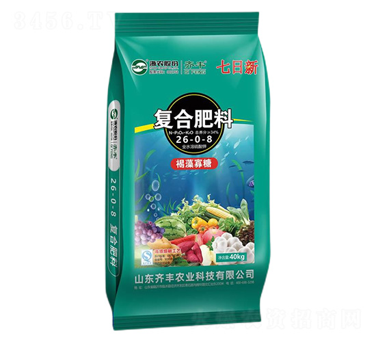 高塔熔融褐藻寡糖型復合肥料26-0-8-七日新-齊豐農(nóng)業(yè)