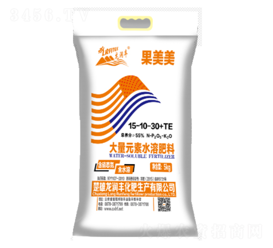 果美美大量元素水溶肥15-10-30+TE-龍潤(rùn)豐