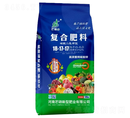 高濃度純硫酸鉀復合肥料18-17-17-奧萊鑫-芒碭肥業(yè)